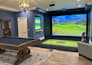 design a golf simulator and studio for indoor
